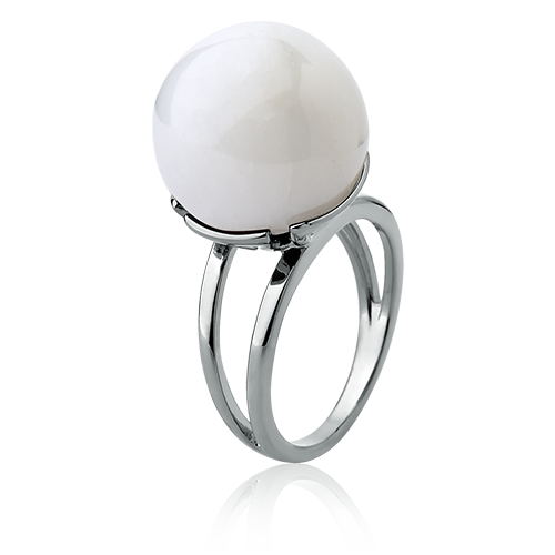 Anel Ball - Porcelana Branca
