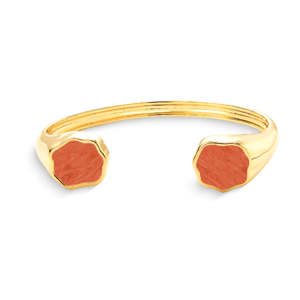 Bracelete Flora - Feldspato Laranja