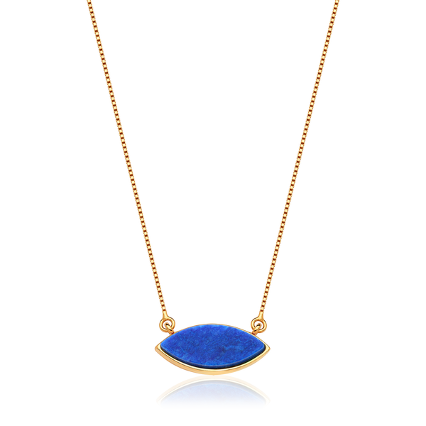 Colar Pétala - Feldspato Azul Anil