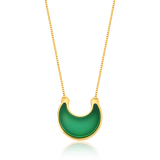 Colar Lua - Ágata Verde