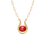 Colar Órbita — Feldspato Vermelho