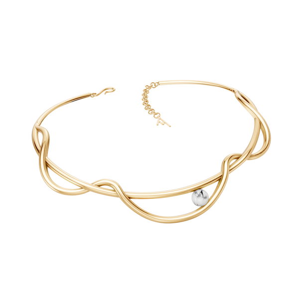 Colar Choker Aurora — Howlita Branca