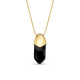 Colar Bruma - Obsidiana Negra