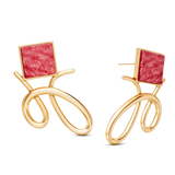 Brinco Esboço - Feldspato Vermelho