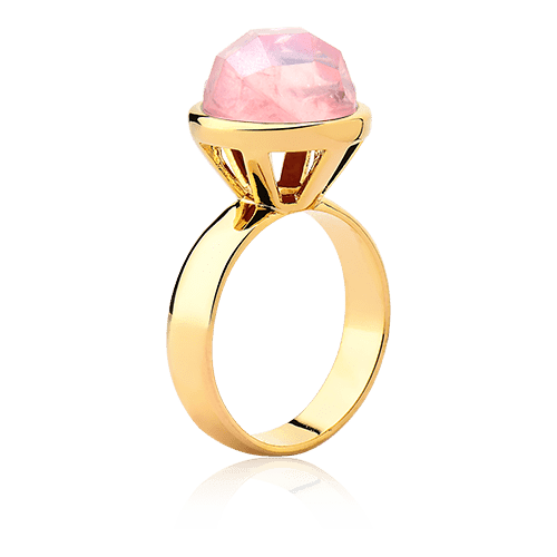 Anel Classic - Quartzo Rosa