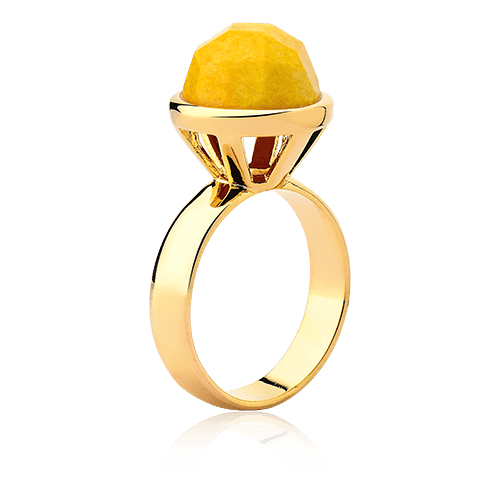 Anel Classic - Feldspato Amarelo