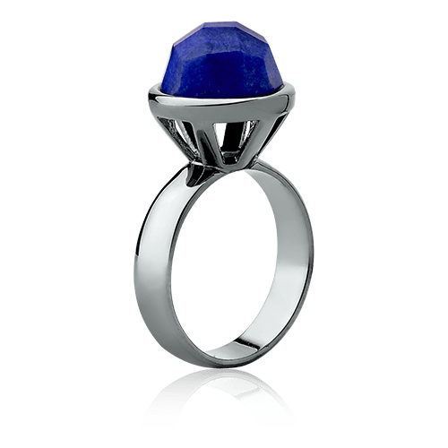 Anel Classic - Feldspato Azul Anil