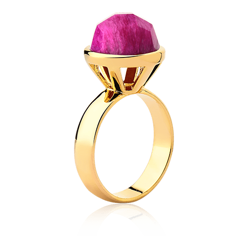 Anel Classic - Feldspato Rosa Pink