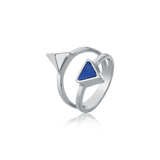 Anel Dýo - Quartzo Azul Anil Semijoias de luxo e design exclusivo