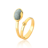 Anel Solo - Quartzo Trolita Semijoias de luxo e design exclusivo
