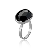 Anel Renascer - Obsidiana Negra