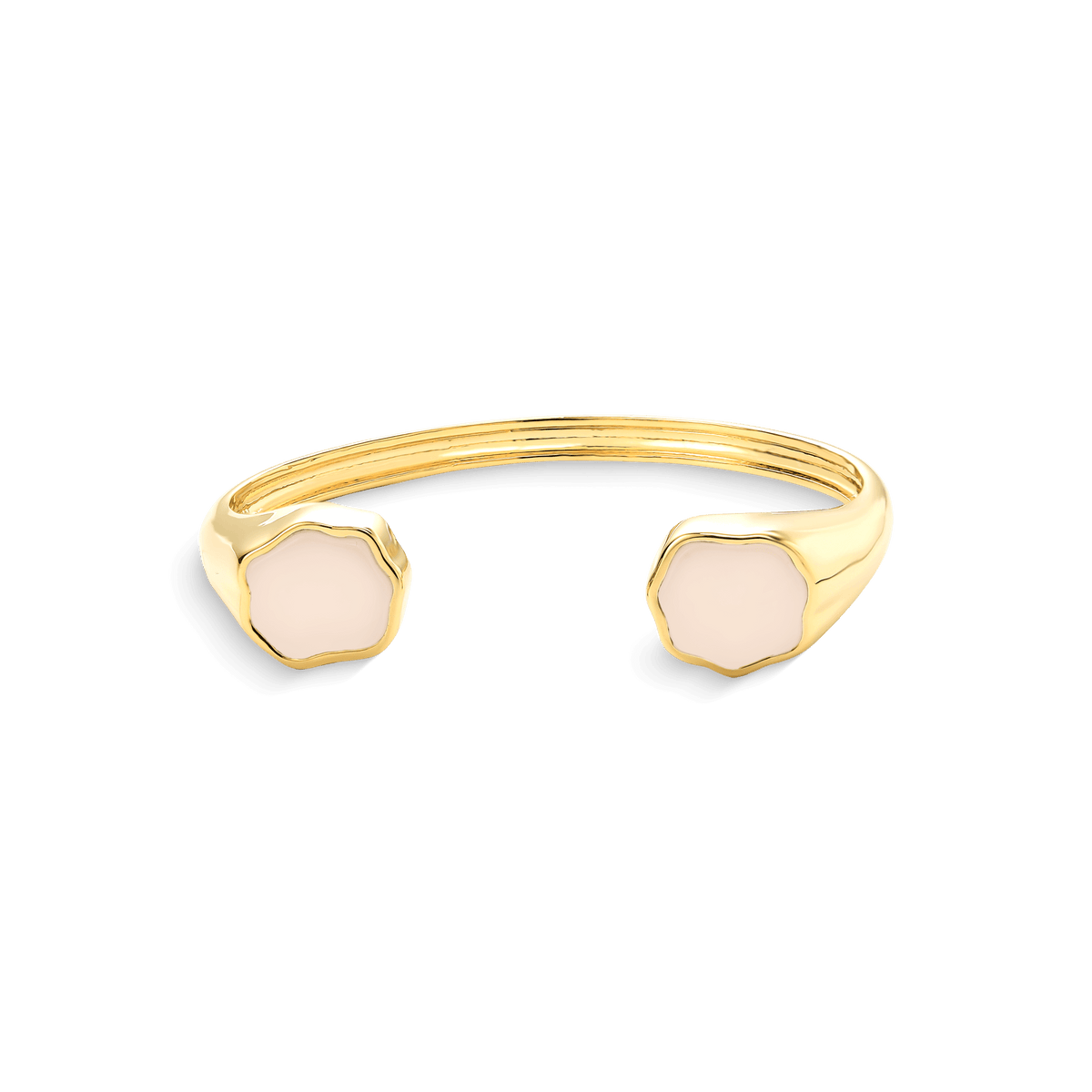 Bracelete Flora - Ágata Branca Semijoias de luxo e design exclusivo