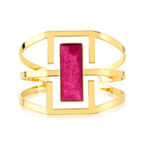 Bracelete Ópera - Rosa Pink Semijoias de luxo e design exclusivo