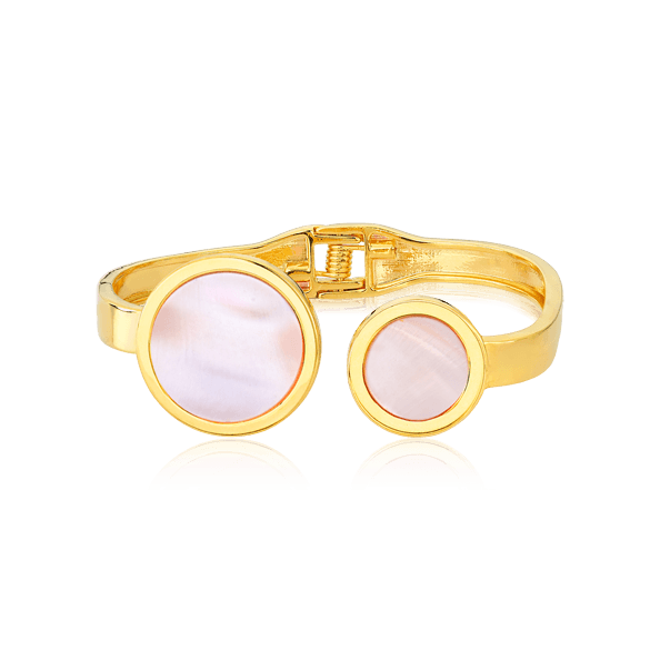 Bracelete Singular - Madrepérola Rosa Semijoias de luxo e design exclusivo
