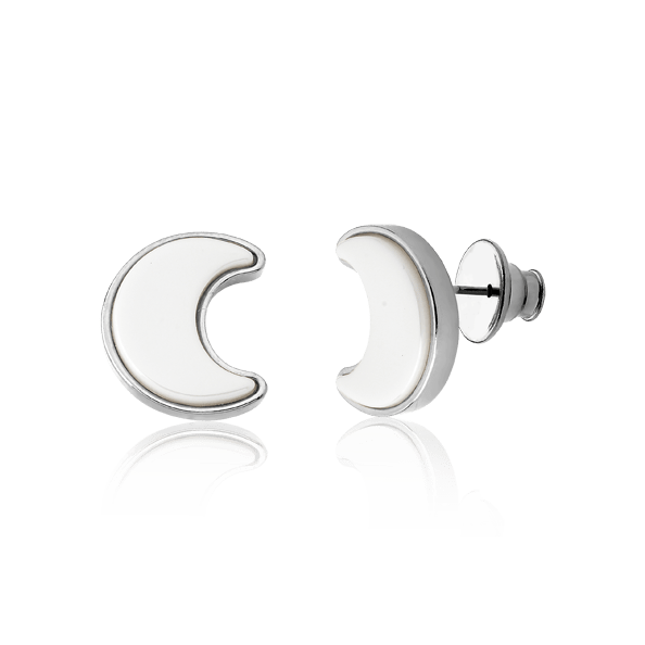 Brinco Lua - Porcelana Semijoias de luxo e design exclusivo