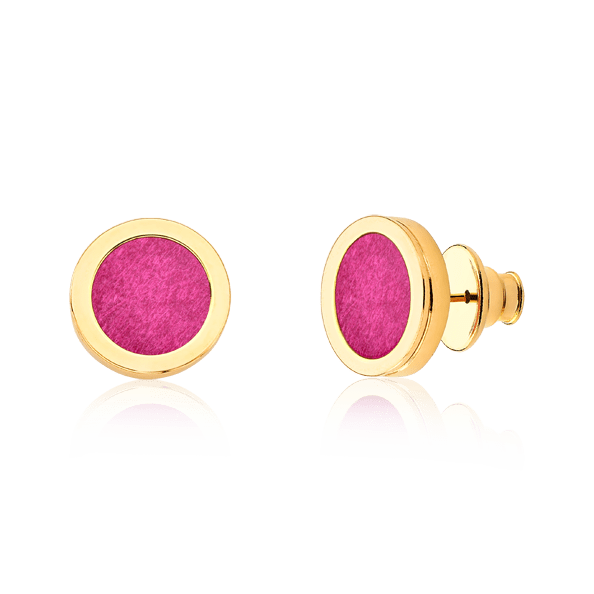 Brinco Singelo - Feldspato Rosa Pink Semijoias de luxo e design exclusivo