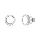 Brinco Singelo - Porcelana Branca Semijoias de luxo e design exclusivo