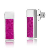 Brinco Soneto - Feldspato Rosa Pink Semijoias de luxo e design exclusivo