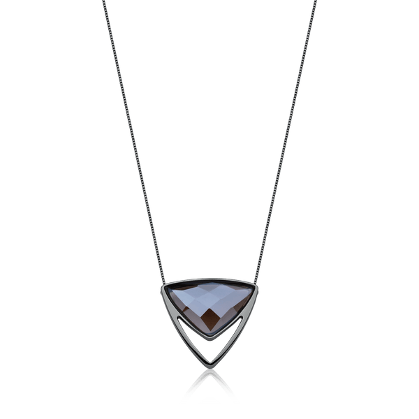 Colar Equilíbrio - Quartzo Fumê Semijoias de luxo e design exclusivo