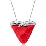 Colar Incondicional - Feldspato Vermelho Semijoias de luxo e design exclusivo