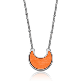 Colar Lua - Feldspato Laranja — Ouro 18K | Aimer Joias | semijoia feminina pedra natural