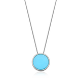 Colar Único - Ágata Azul Céu Semijoias de luxo e design exclusivo
