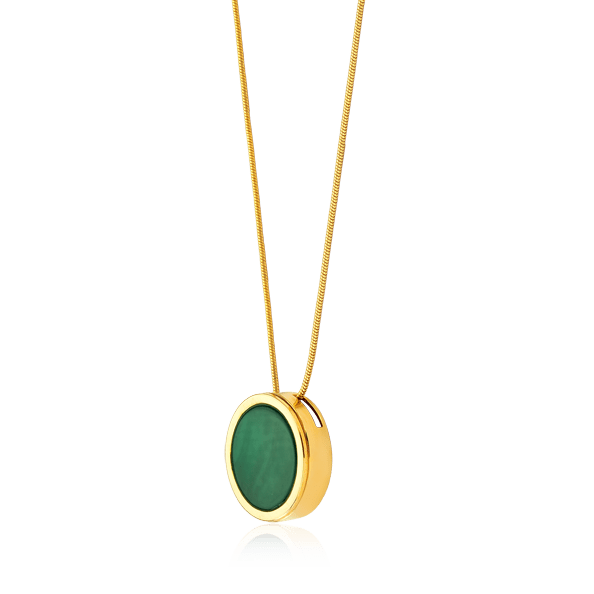 Colar Único - Ágata Verde Semijoias de luxo e design exclusivo
