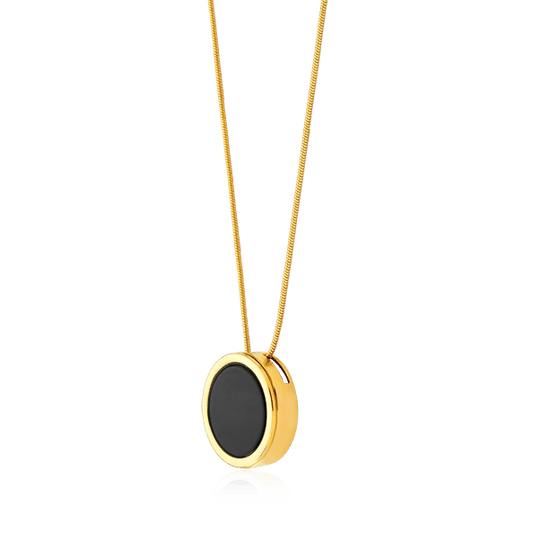 Colar Único - Obsidiana Negra Semijoias de luxo e design exclusivo