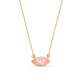 Colar Dália - Quartzo Rosa