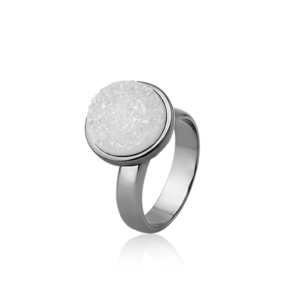 Anel Classic - Drusa Branca