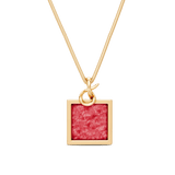 Colar Esboço - Feldspato Vermelho
