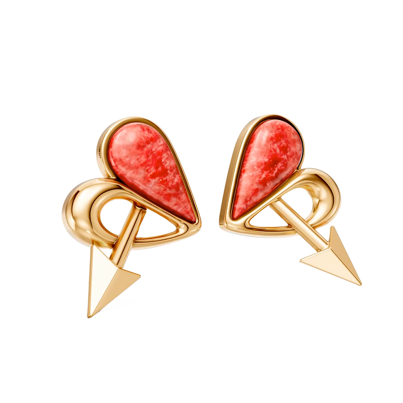 Brinco Cupido — Feldspato Vermelho