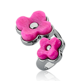 Anel Sensação - Feldspato Rosa Pink