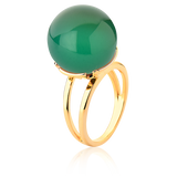 Anel Ball - Ágata Verde
