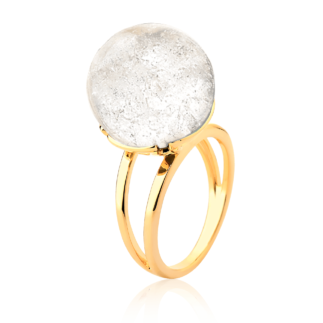 Anel Ball - Cristal de Rocha