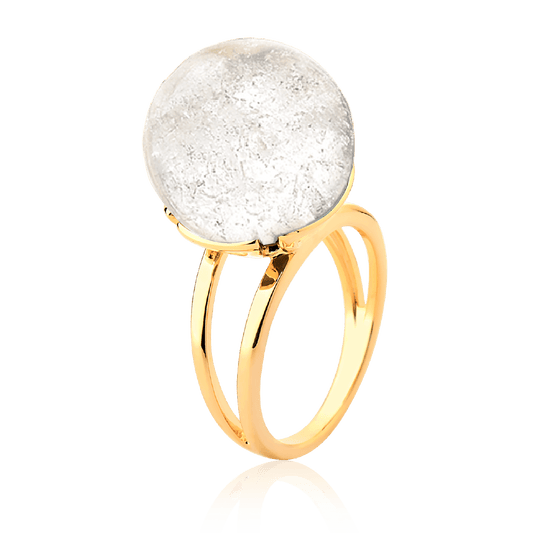 Anel Ball - Cristal de Rocha
