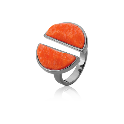 Anel Arco - Feldspato Laranja — ângulo 1
