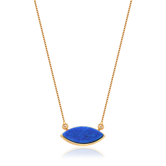 Colar Pétala - Feldspato Azul Anil