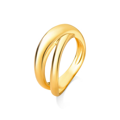 Anel Encontro - Banho de Ouro 18K — ângulo 1