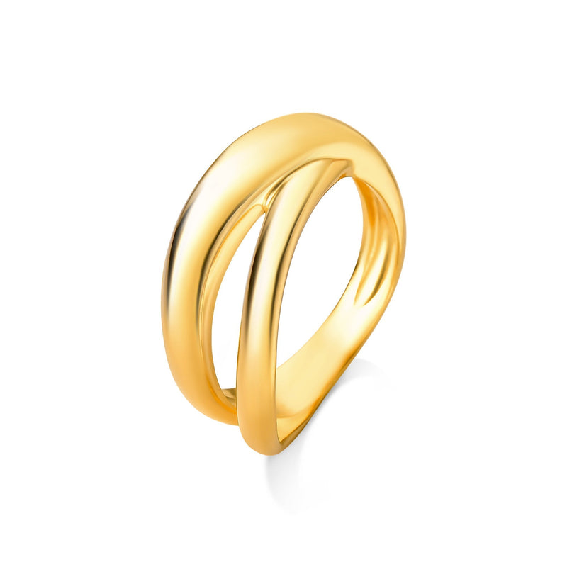 Anel Encontro - Banho de Ouro 18K