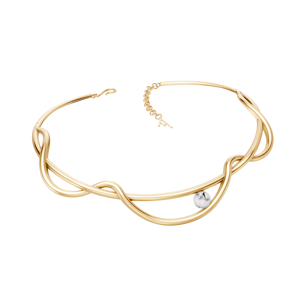 Colar Choker Aurora — Howlita Branca