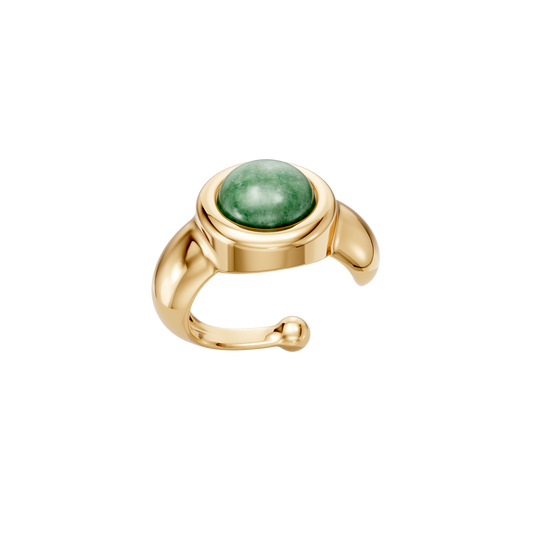 Ear Hook Supernova — Quartzo Verde