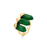 Anel Bruma -  Ágata Verde