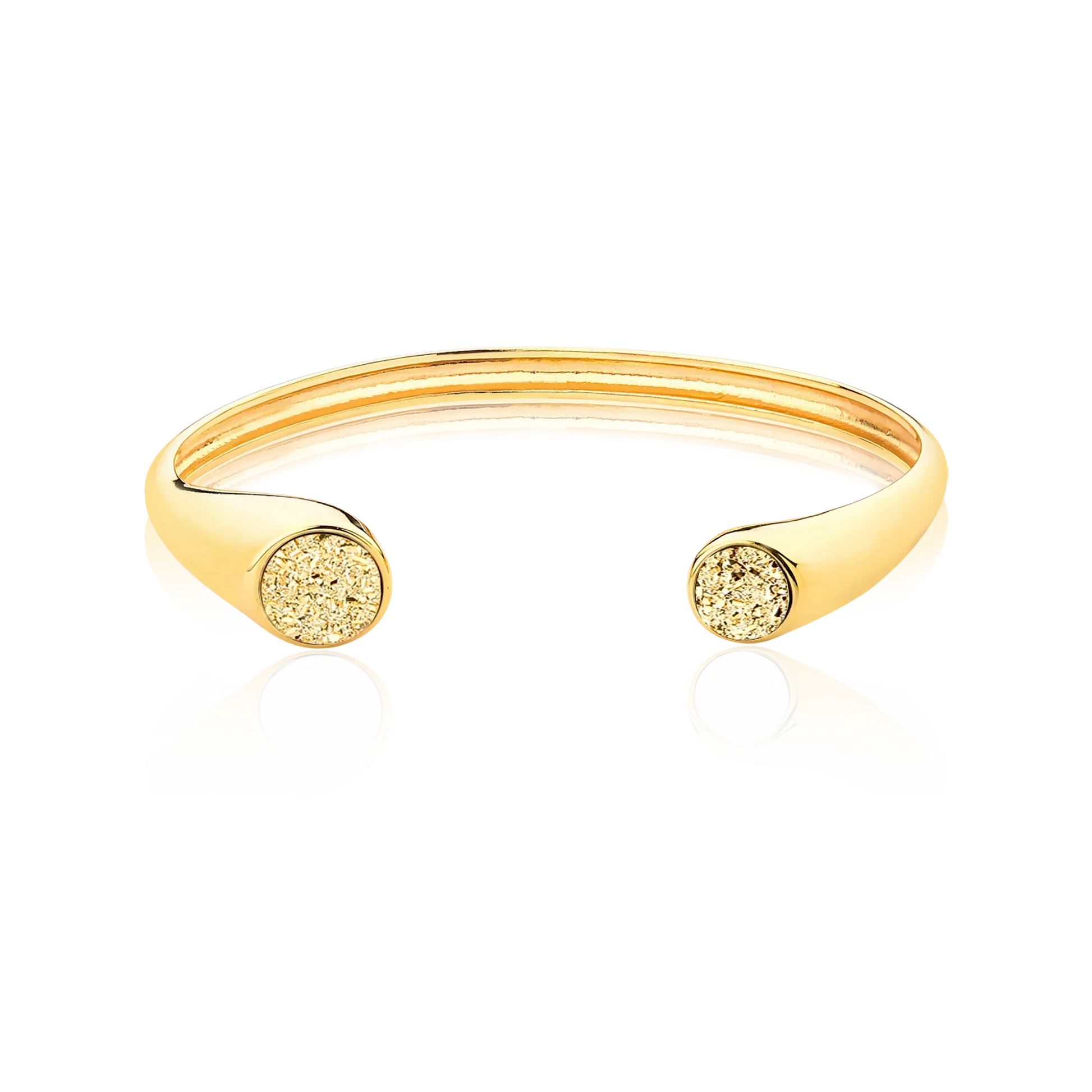 Bracelete Pocket Ball com Drusa Ouro em banho ouro 18k | Bracelete feminino Aimer Joias