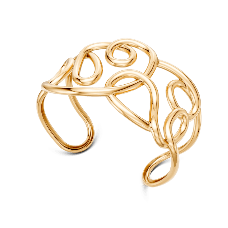 Bracelete Rabiscos - Banho Ouro 18k
