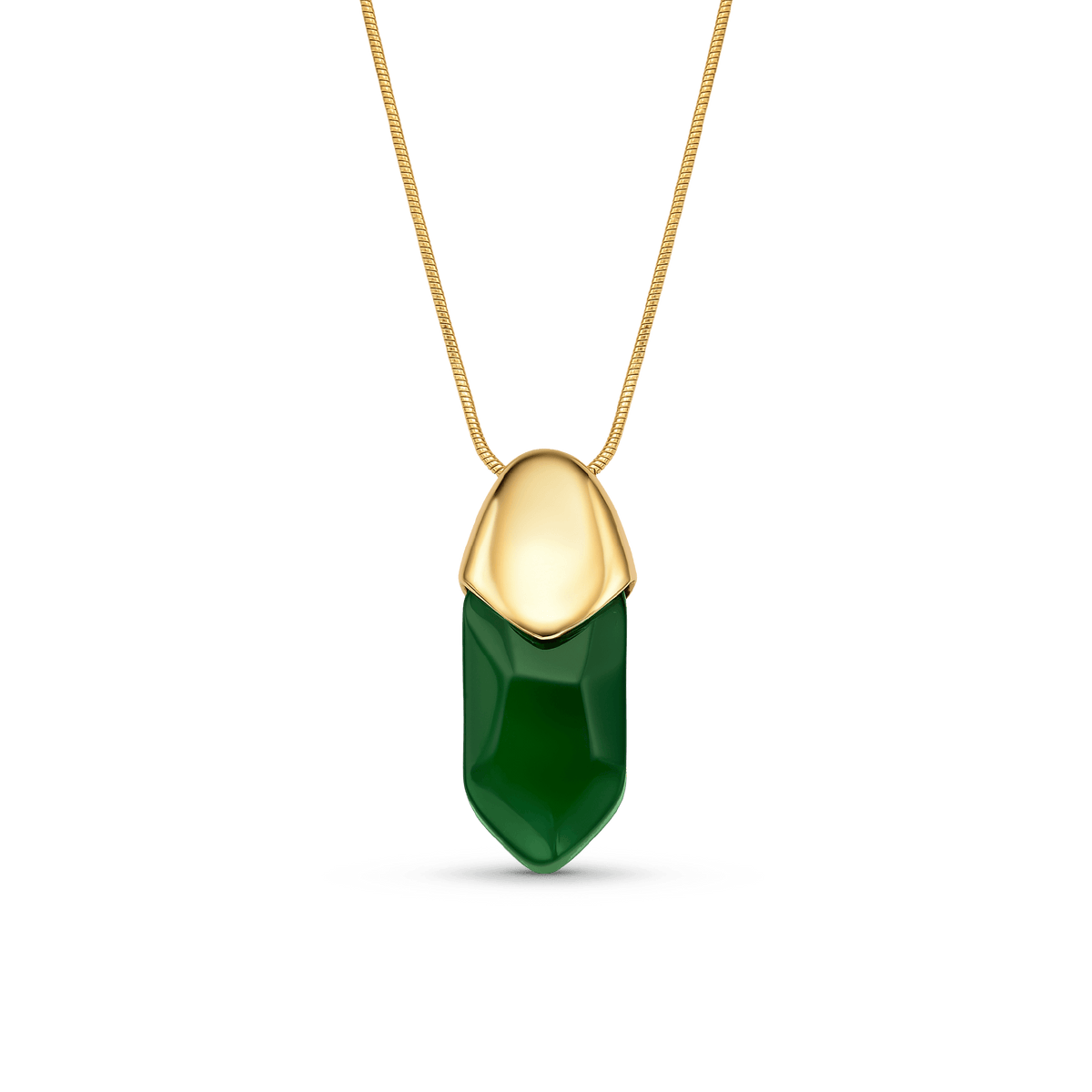 Colar Bruma - Agata Verde