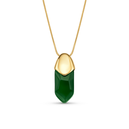 Colar Bruma - Agata Verde