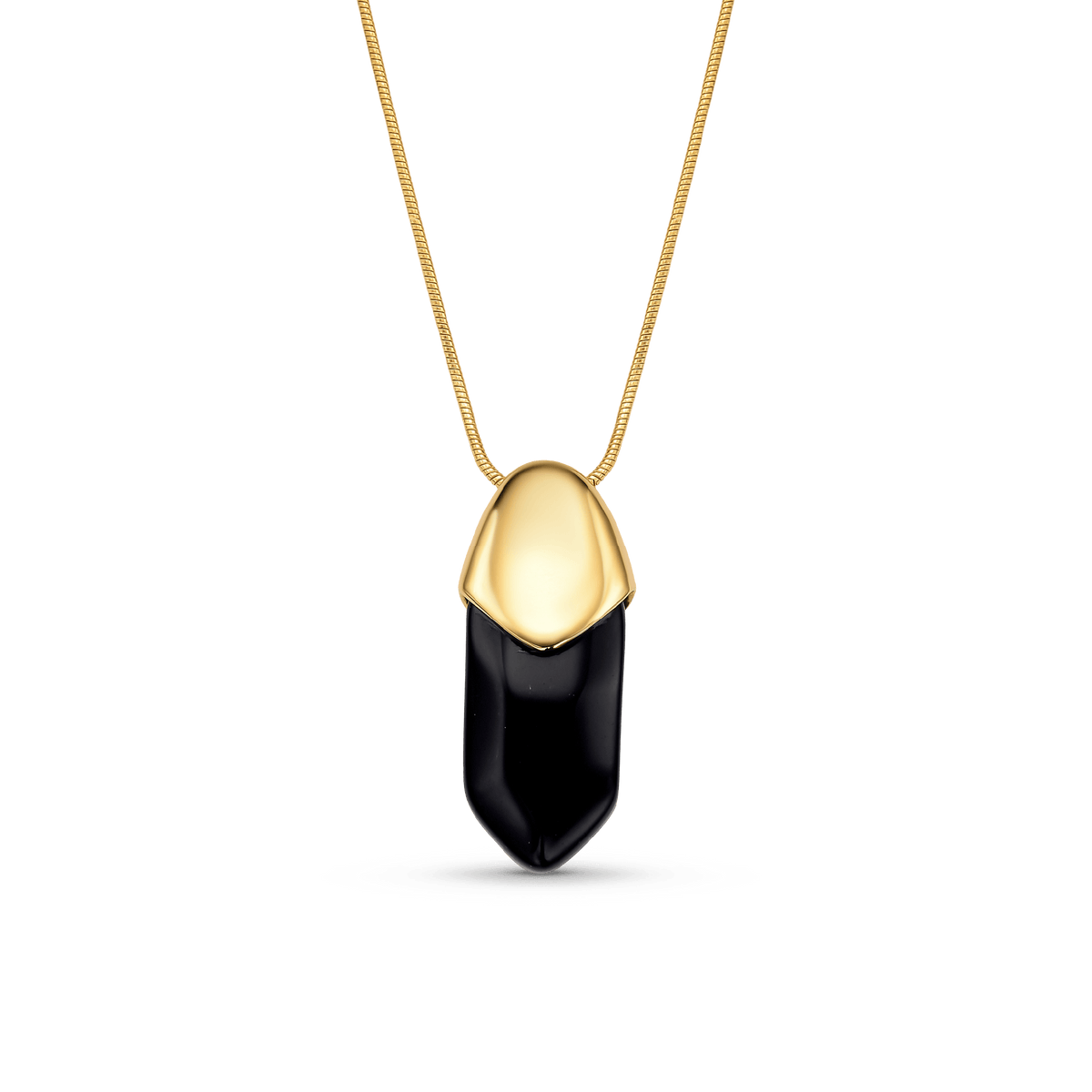 Colar Bruma - Obsidiana Negra
