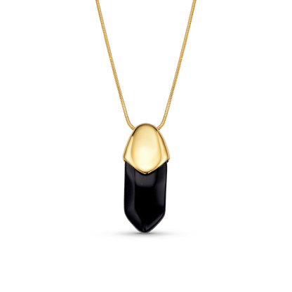 Colar Bruma - Obsidiana Negra