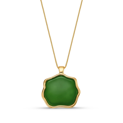 Colar Ostara - Ágata Verde